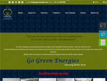 Tablet Screenshot of gogreenenergies.com